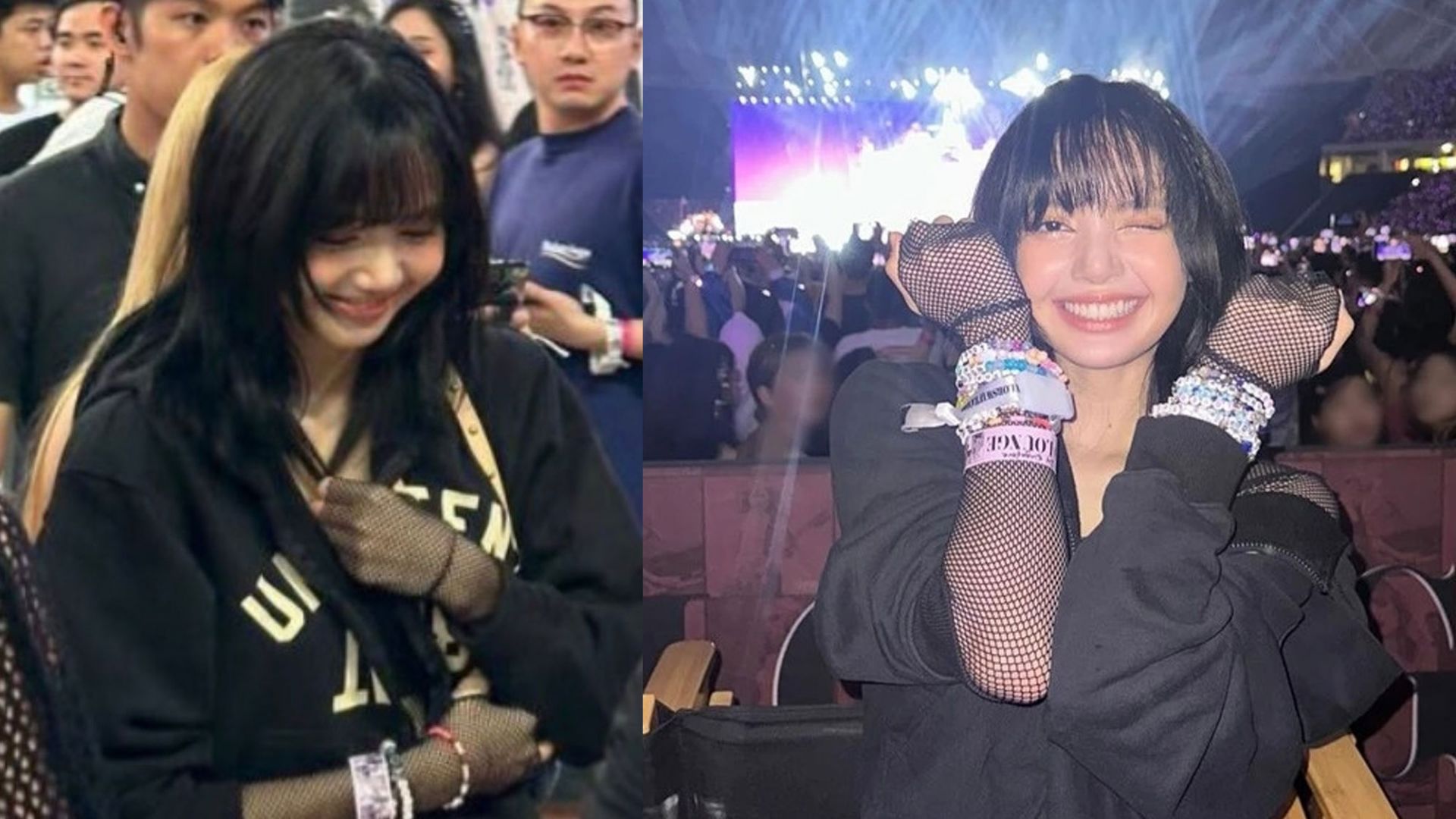 Lisa diện áo thương hiệu Việt đi xem Taylor Swift biểu diễn