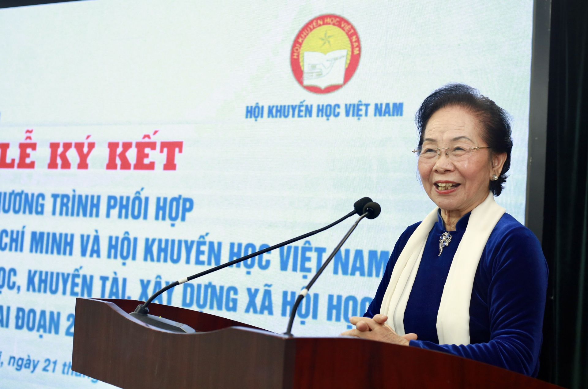 Bác Nguyễn Thị Doan phát biểu tại buổi lễ.