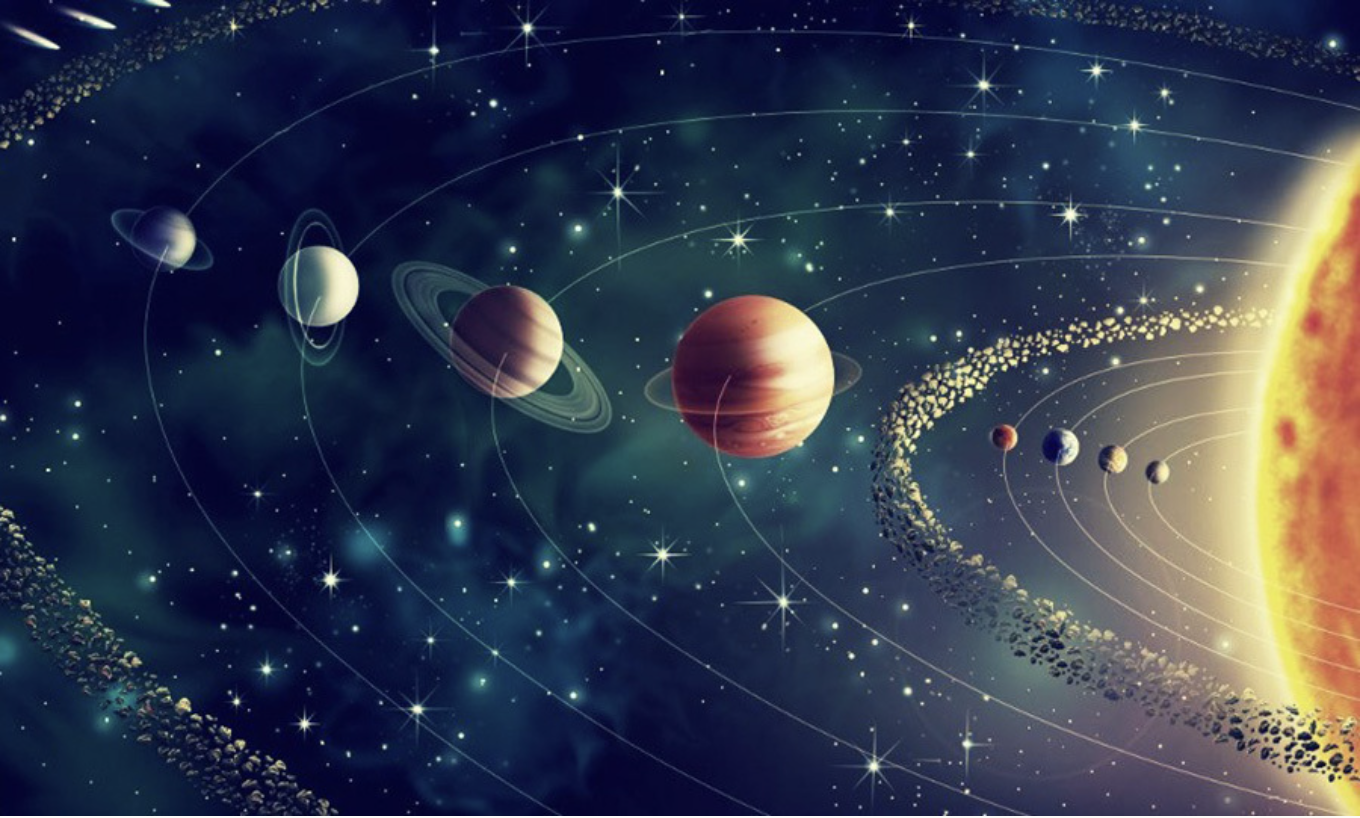 Hệ Mặt Trời gồm 8 hành tinh: sao Thủy, sao Kim, Trái Đất, sao Hỏa, sao Mộc, sao Thổ, sao Thiên Vương và sao Hải Vương.