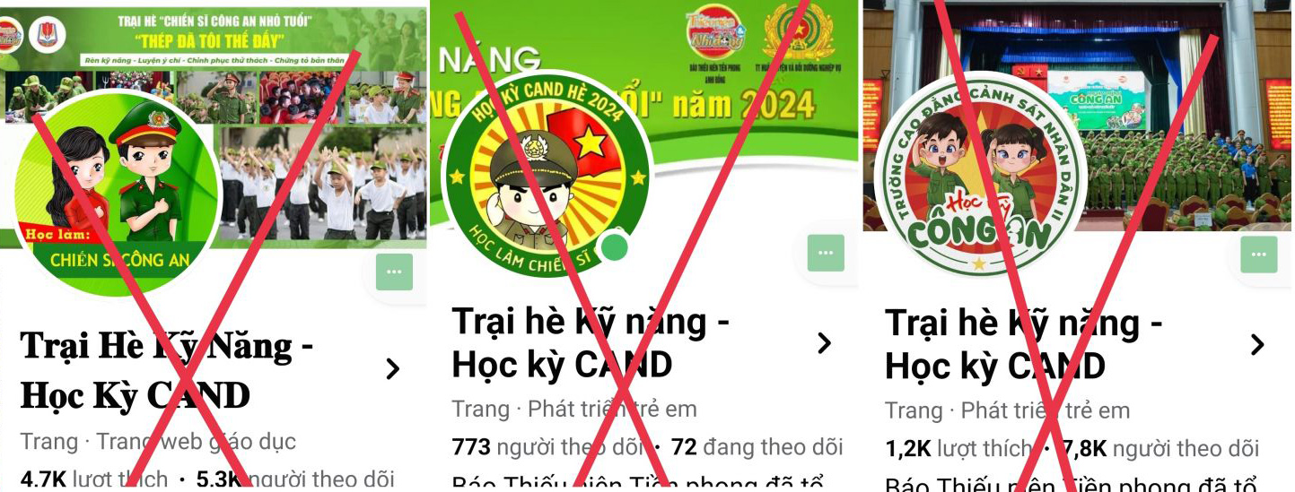 Một số fanpage sử dụng hình ảnh của báo TNTP&NĐ nhằm lừa đảo người dùng.