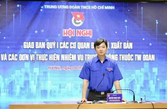 Bí thư T.Ư Đoàn Nguyễn Minh Triết phát biểu kết luận hội nghị