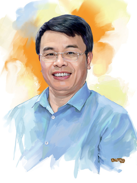 Chân dung nhà văn, nhà báo Nguyễn Phan Khuê qua ký họa của họa sĩ Nguyễn Lâm Thao