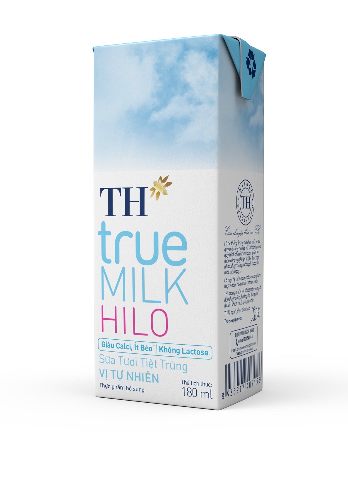 TH true MILK HILO được bổ sung nguồn calci sữa cao cấp tự nhiên