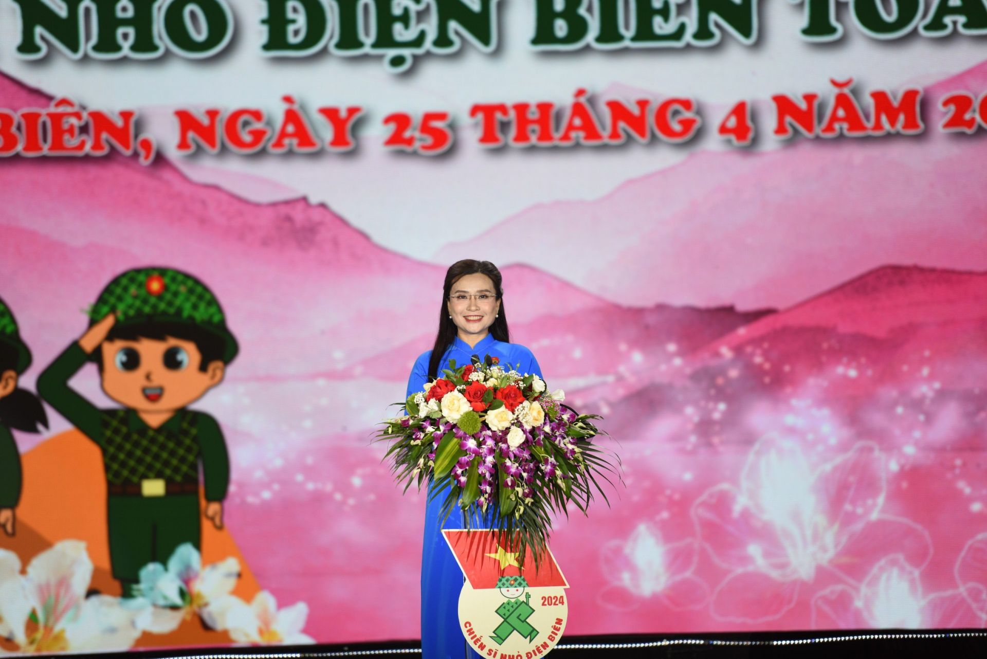 Bí thư T.Ư Đoàn, Chủ tịch Hội đồng Đội T.Ư Nguyễn Phạm Duy Trang phát biểu tại Lễ tuyên dương.