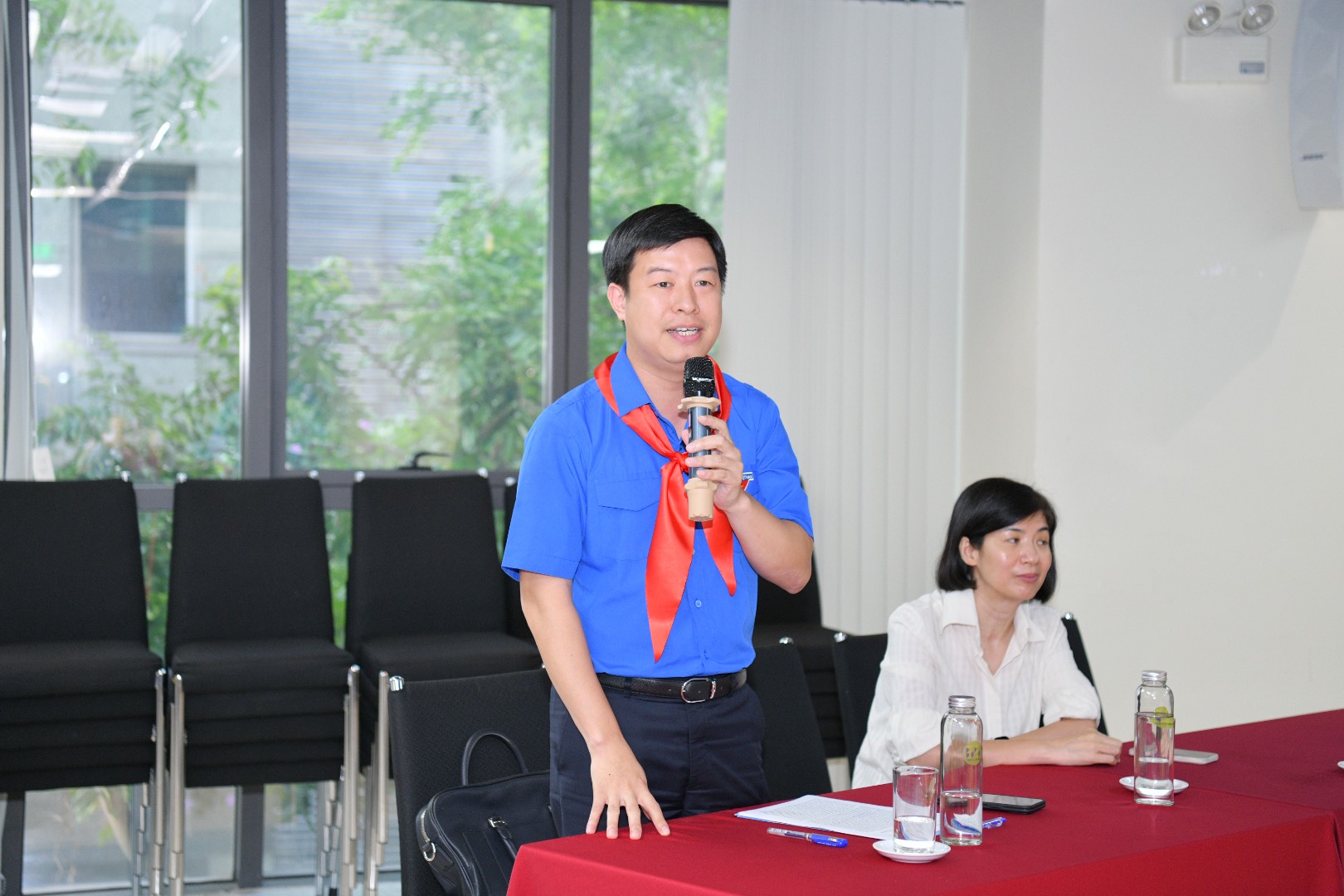 Phó Chủ tịch thường trực Hội đồng Đội T.Ư Lê Hải Long phát biểu tại chương trình.