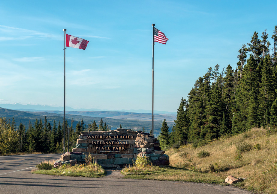 Canada và Hoa Kỳ có đường biên giới
chung dài tới 8.890 km.