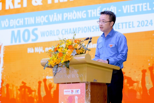 Bí thư T.Ư Đoàn Nguyễn Tường Lâm phát biểu tại buổi lễ.