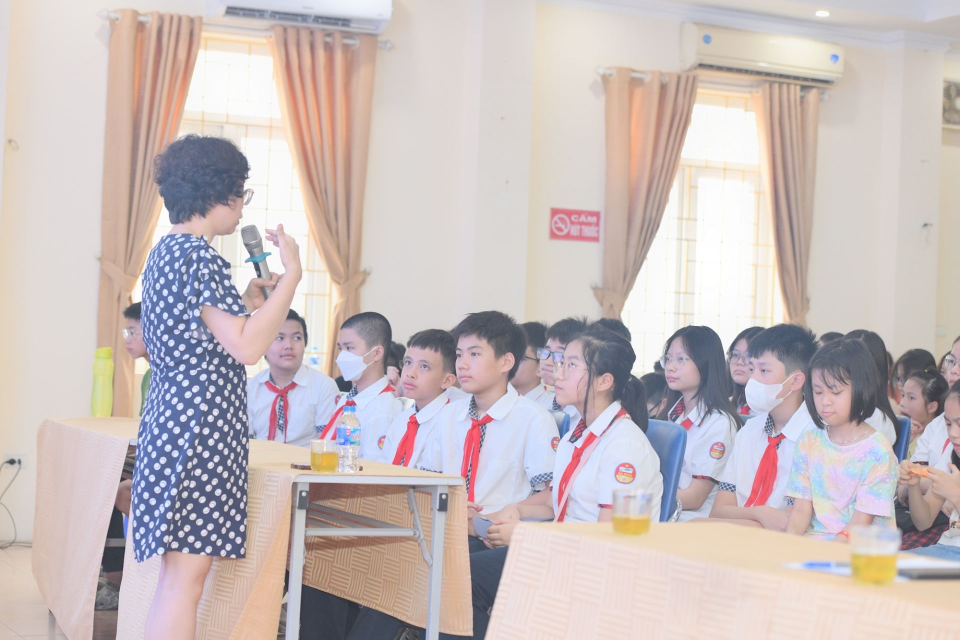 Chương trình có sự tham dự của 150 bạn học sinh trên địa bàn phường Ngọc Hà.