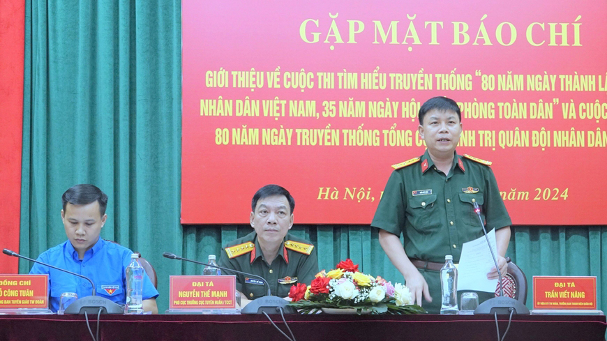 Đại tá Trần Viết Năng thông tin về 2 cuộc thi