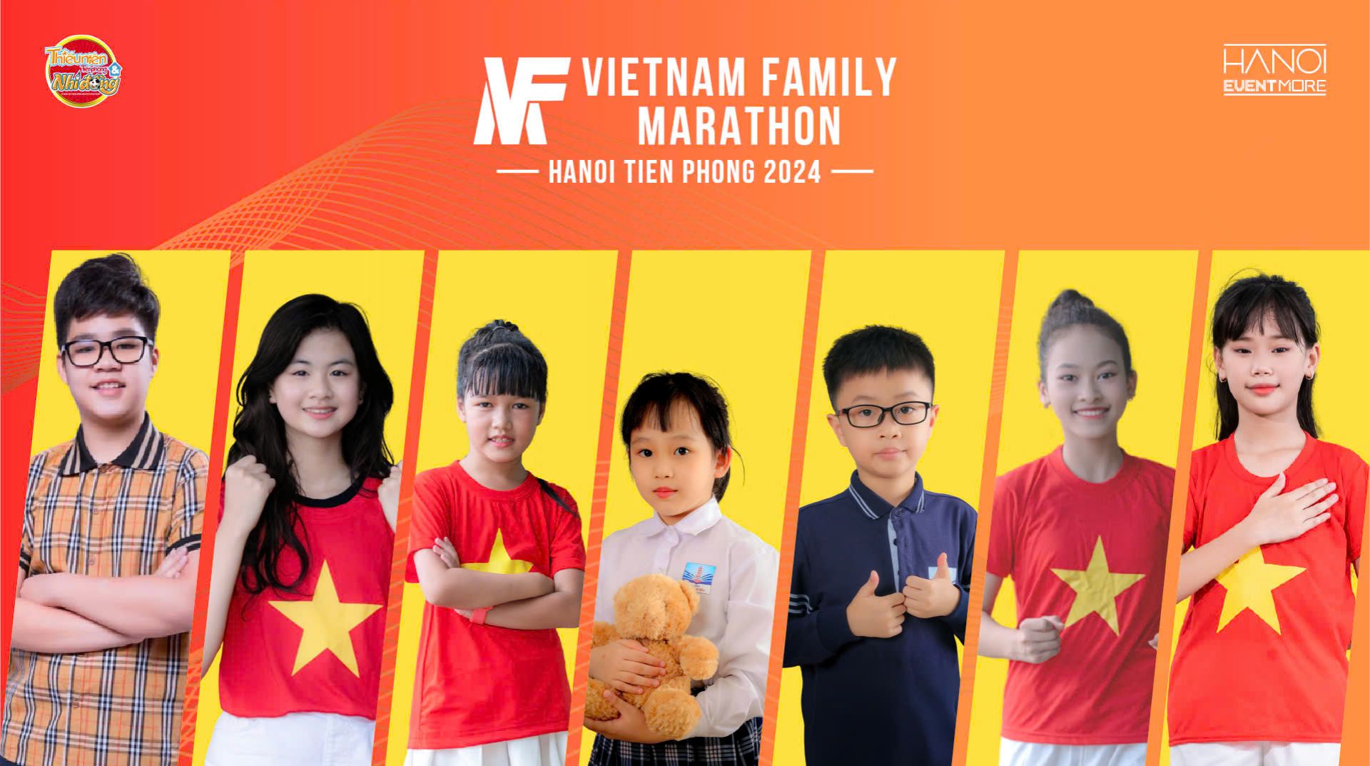 7 gương mặt đại diện cho giải Vietnam Family Marathon - Hanoi Tien Phong 2024.