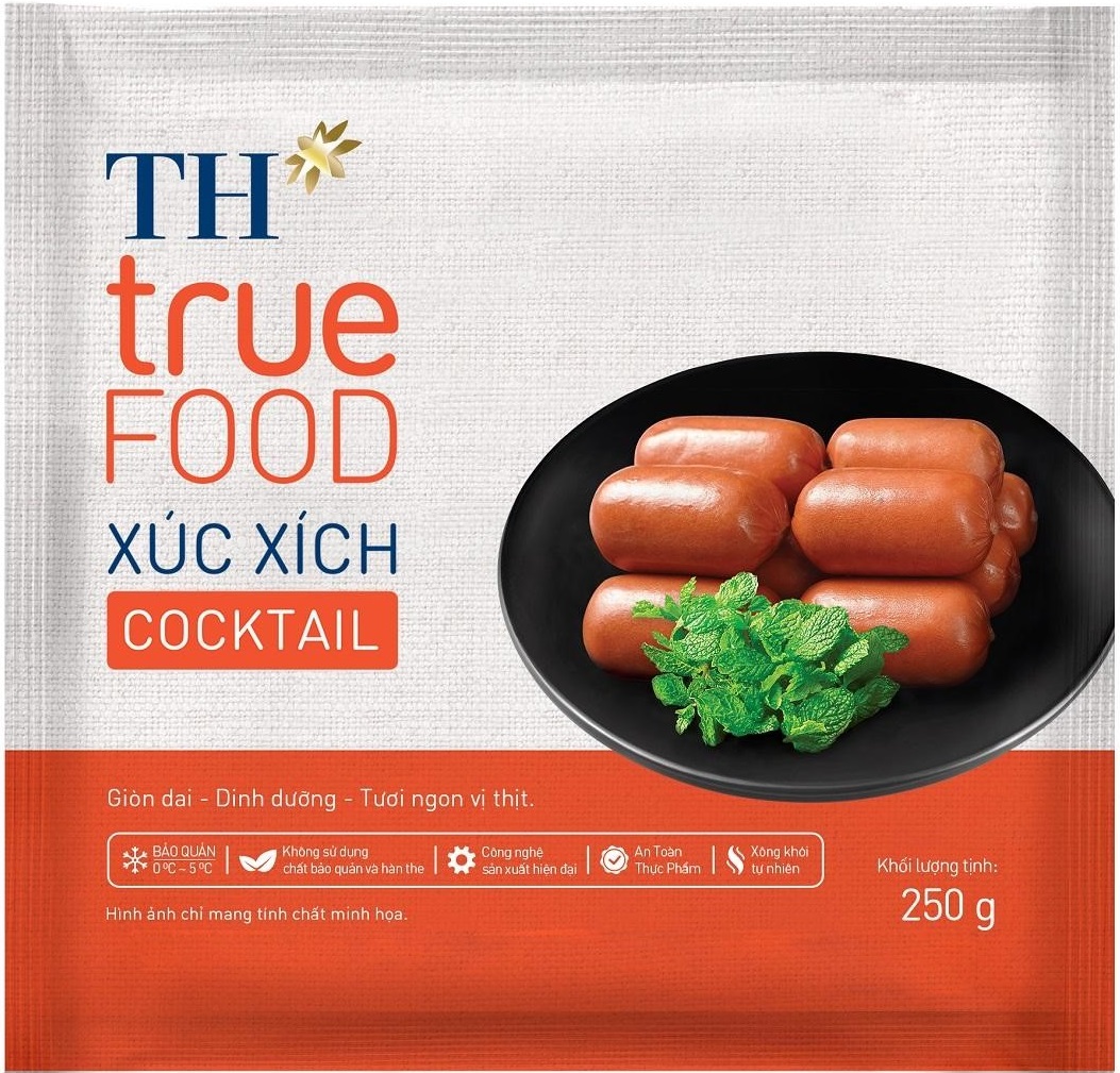  Xúc xích cocktail có kích thước vừa miệng, thơm ngon dễ ăn, được trẻ em rất yêu thích