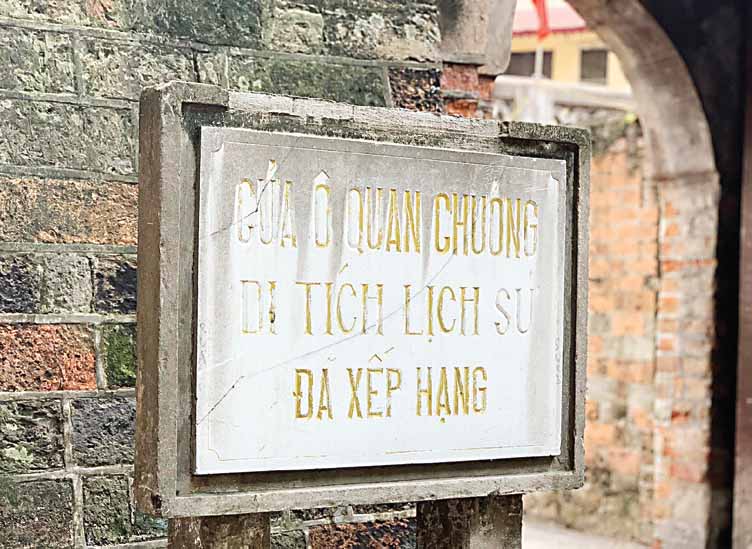 Năm 1995, Ô Quan Chưởng
được xếp hạng Di tích lịch sử.