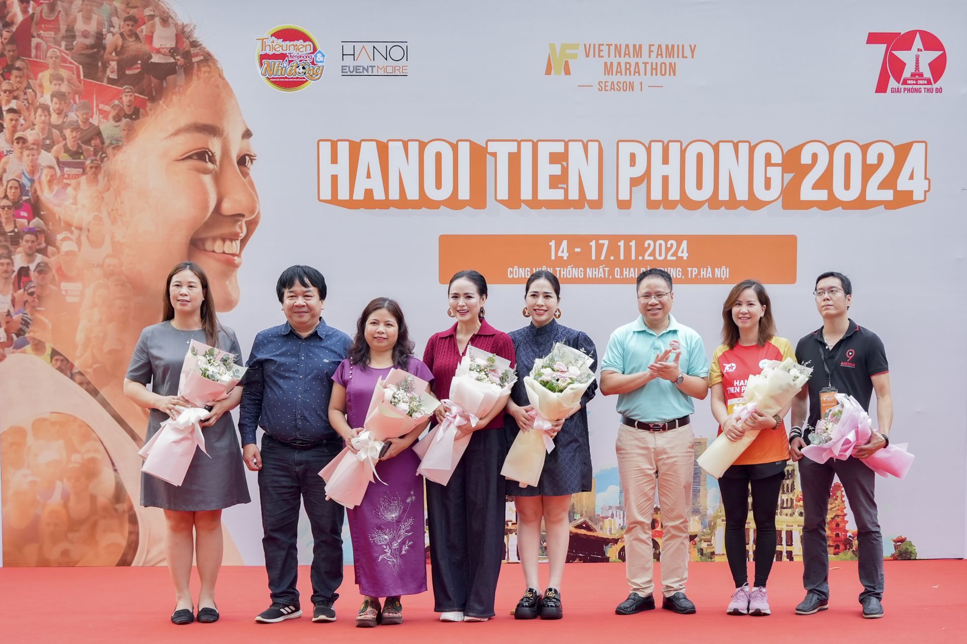 Nhà báo Phan Việt Hùng - Phó Bí thư thường trực Đảng bộ, Phó Tổng Biên tập báo Thiếu niên Tiền phong và Nhi đồng - Trưởng ban Tổ chức Giải và Nhà báo Bùi Việt Cường - Trưởng ban các ấn phẩm Thiếu niên Tiền phong, Chủ tịch Công đoàn báo Thiếu niên Tiền phong và Nhi đồng, Phó Trưởng ban tổ chức Giải tri ân các đơn vị đồng hành.