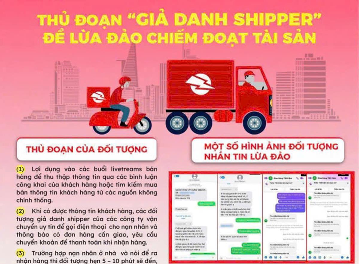 Nhiều người mắc bẫy lừa đảo bằng thủ đoạn giả mạo nhân viên giao hàng tiết kiệm.