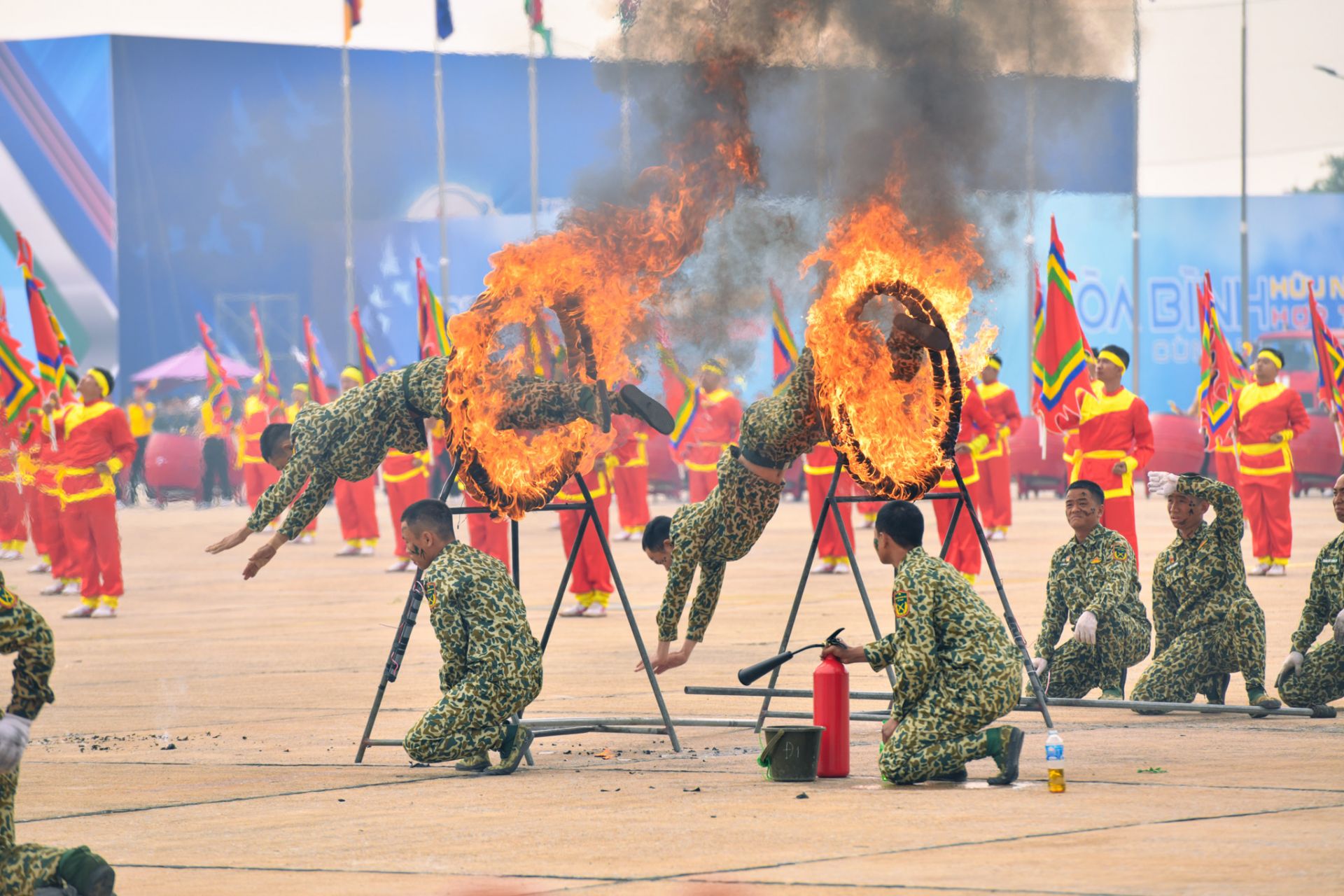 Tổng duyệt có sự tham gia của nhiều quân, binh chủng trong Quận đội Nhân dân Việt Nam