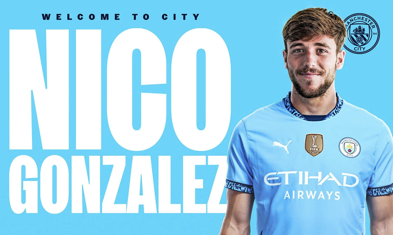 Man City thông báo chiêu mộ Nico Gonzalez từ Porto sáng sớm ngày 4/2/2025. Ảnh: ManCity.