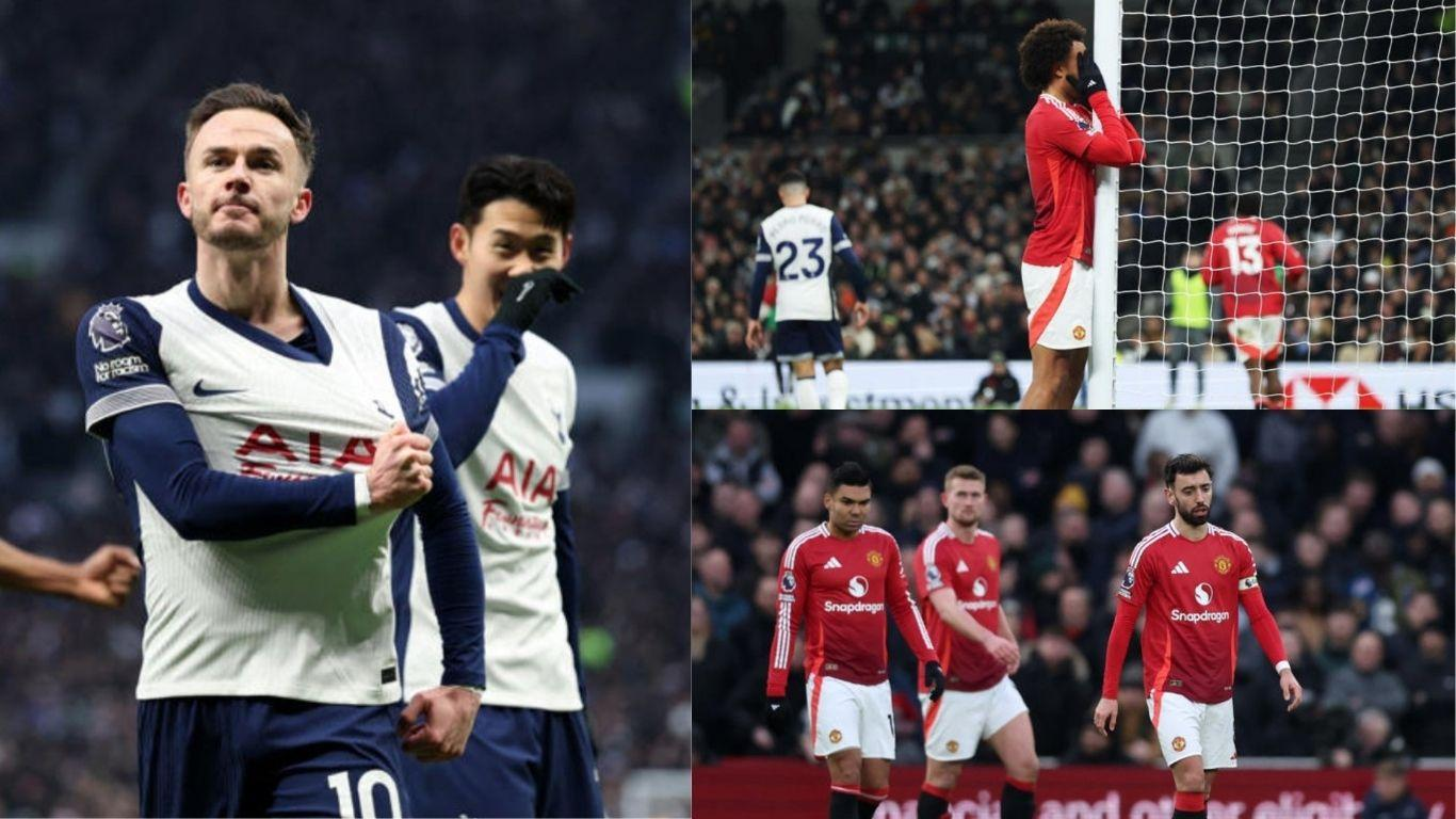 Để thua trước Tottenham, MU tiếp tục tiến gần đến nhóm trụ hạng