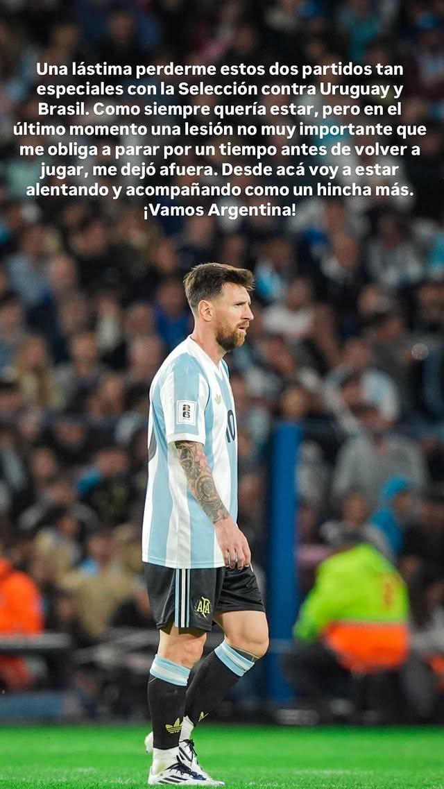 Messi gặp chấn thương và không thể tập trung lên ĐTQG