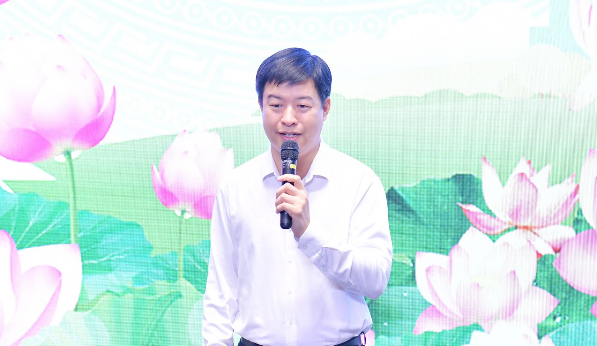 Anh Lê Hải Long phát biểu tại chương trình