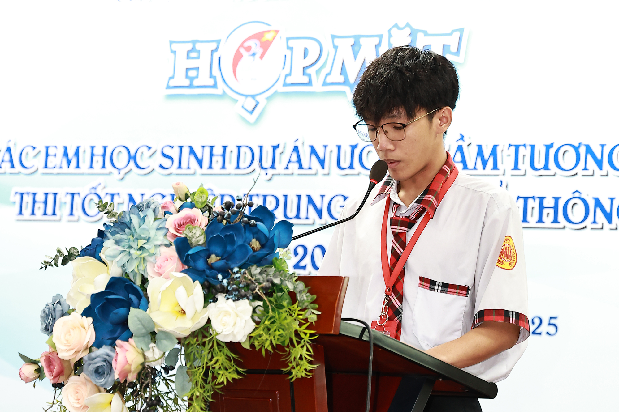 Võ Trung Tín chia sẻ hành trình trưởng thành tại buổi lễ