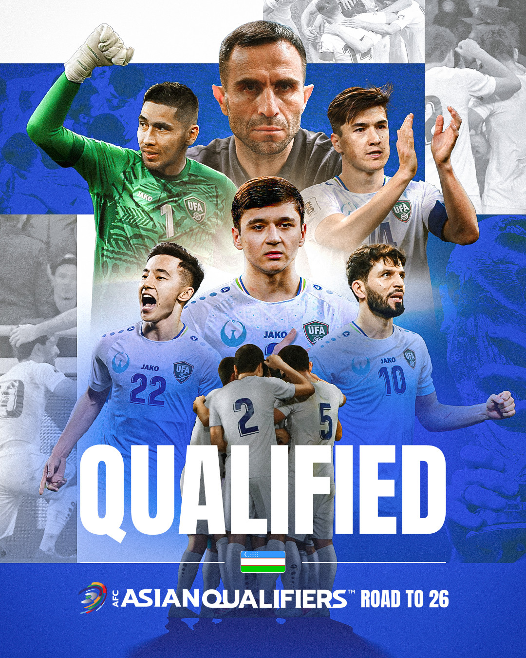 Uzbekistan làm nên lịch sử với vé World Cup Uzbekistan làm nên lịch sử với vé World Cup