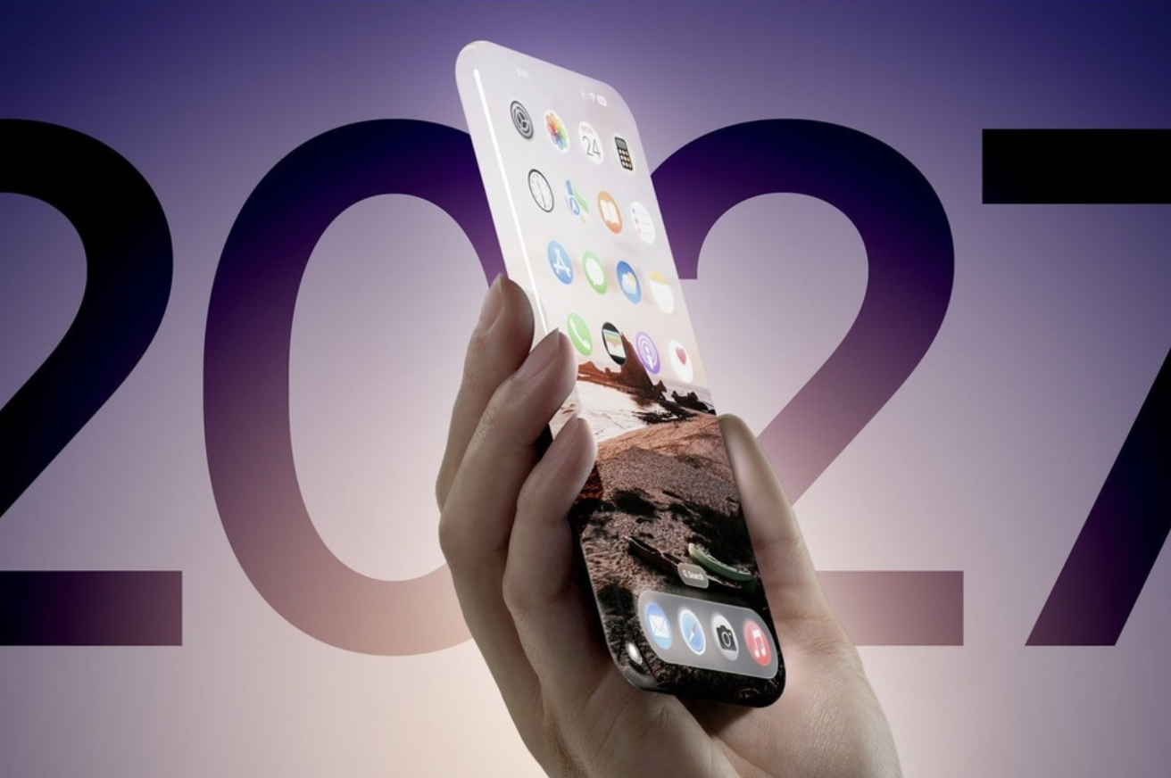 Ảnh minh họa iPhone 2027. Ảnh minh họa iPhone 2027.