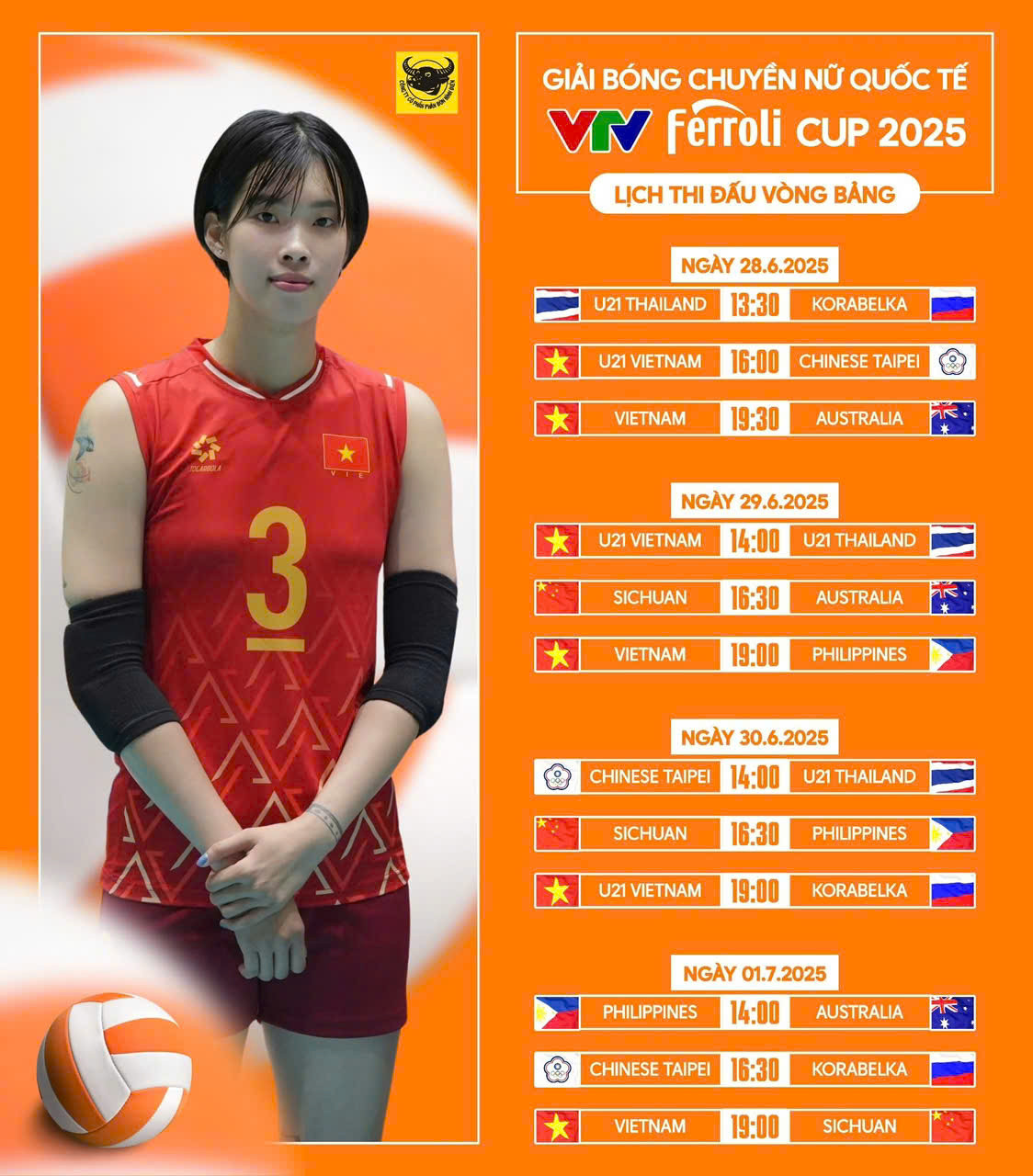 Lịch thi đấu đầy đủ VTV Cup 2025 Lịch thi đấu đầy đủ VTV Cup 2025