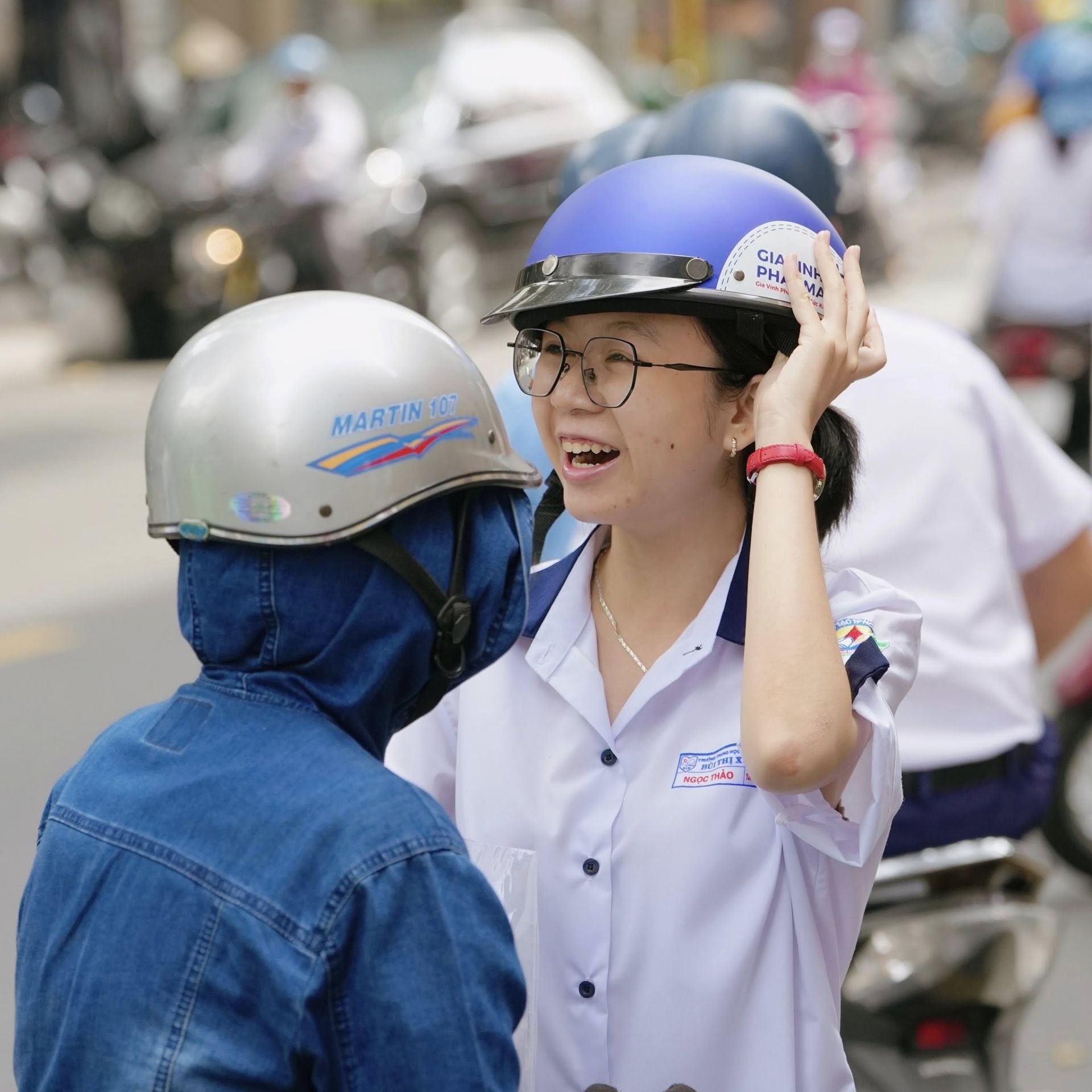 Thí sinh tại 1 điểm thi trên địa bàn TP. Hồ Chí Minh.