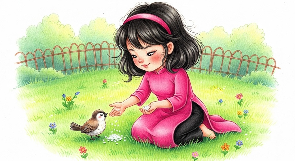 Chú chim cu cườm ở lưng đồi