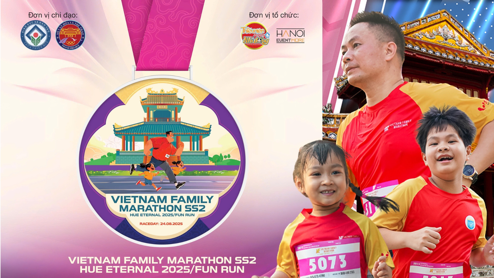 Công bố huy chương chính thức giải “Huế Eternal 2025 Fun Run” – Bước chân đoàn kết trên đất cố đô