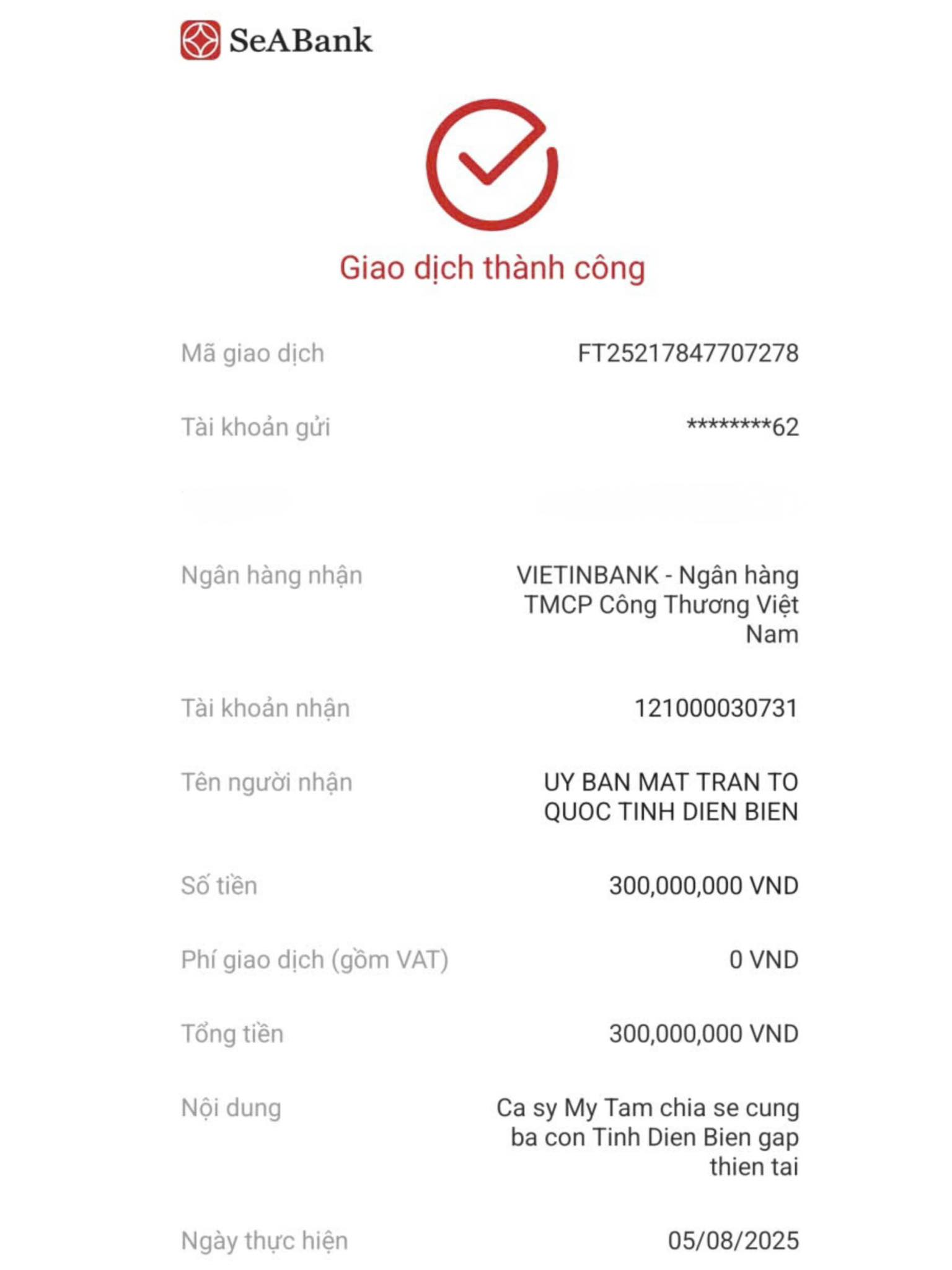 Ca sĩ Mỹ Tâm ủng hộ người dân Điện Biên chịu ảnh hưởng của mưa lũ