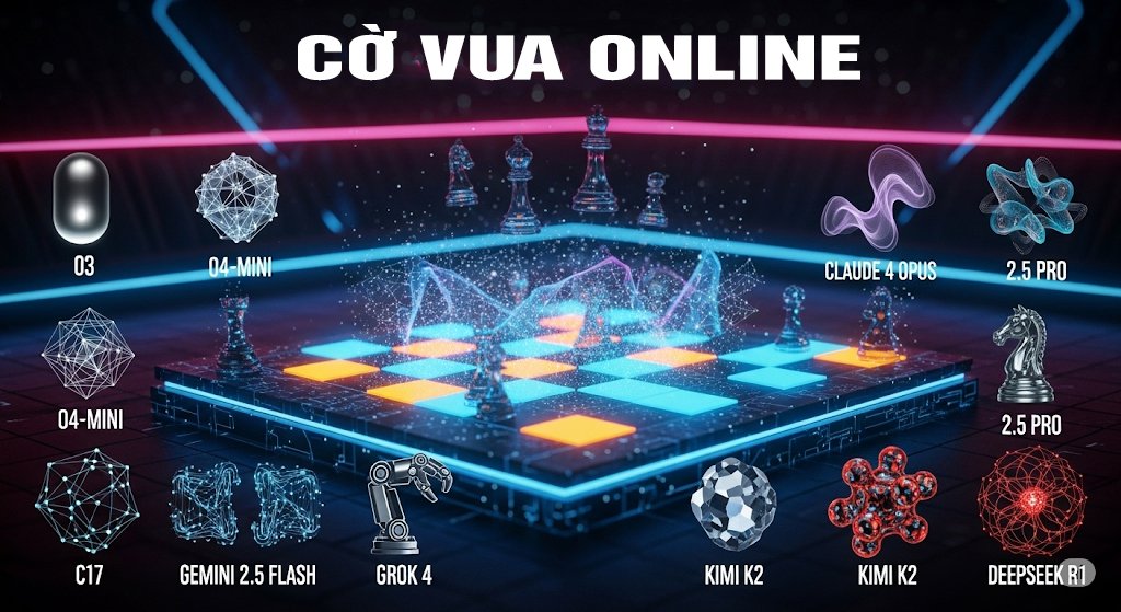 Đấu trường cờ vua online "đặc biệt" quy tụ những AI hàng đầu thế giới