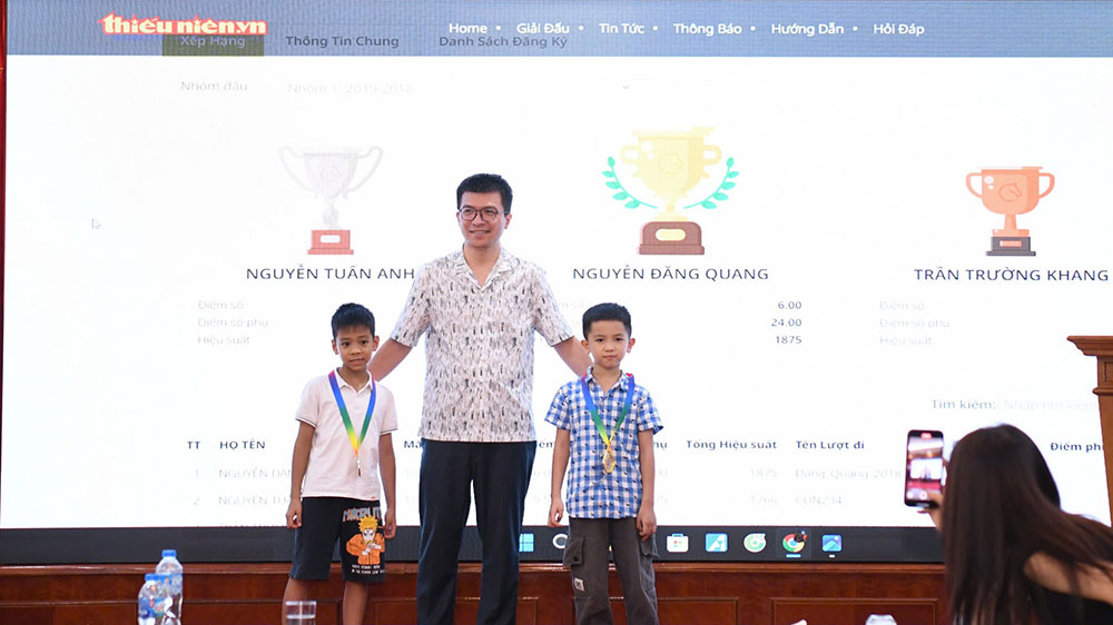 Nguyễn Văn Đức – Chủ tịch Tập đoàn UDS trao huy chương cho các kỳ thủ nhóm 1 Nguyễn Văn Đức – Chủ tịch Tập đoàn UDS trao huy chương cho các kỳ thủ nhóm 1