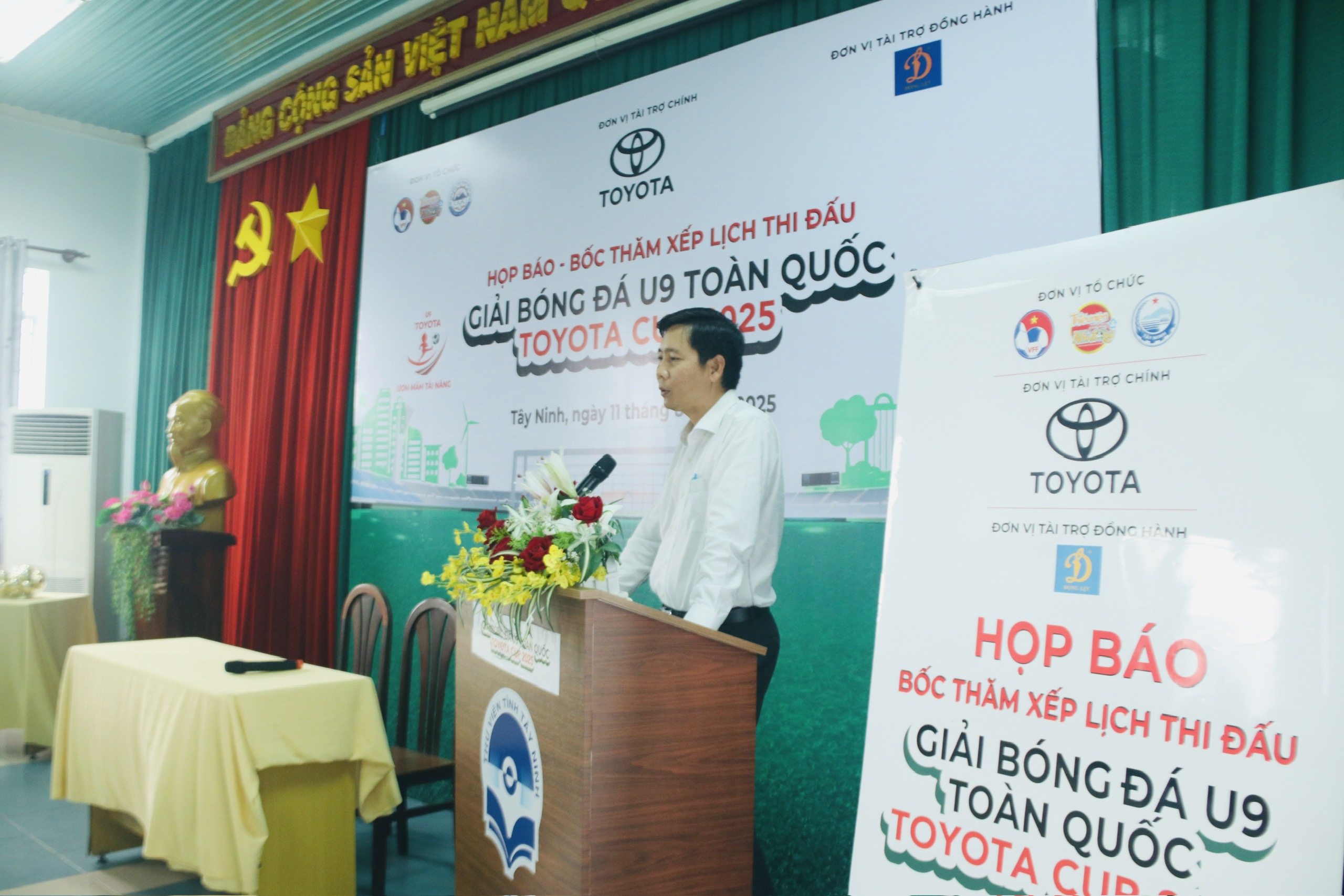 Ông Lê Quang Chánh – Phó Giám đốc Sở Văn hóa, Thể thao và Du lịch tỉnh Tây Ninh, Phó Trưởng Ban Tổ chức Giải – chia sẻ tại buổi họp báo