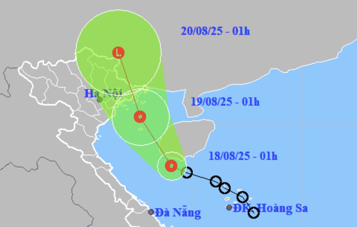 Hướng di chuyển của áp thấp nhiệt đới Hướng di chuyển của áp thấp nhiệt đới