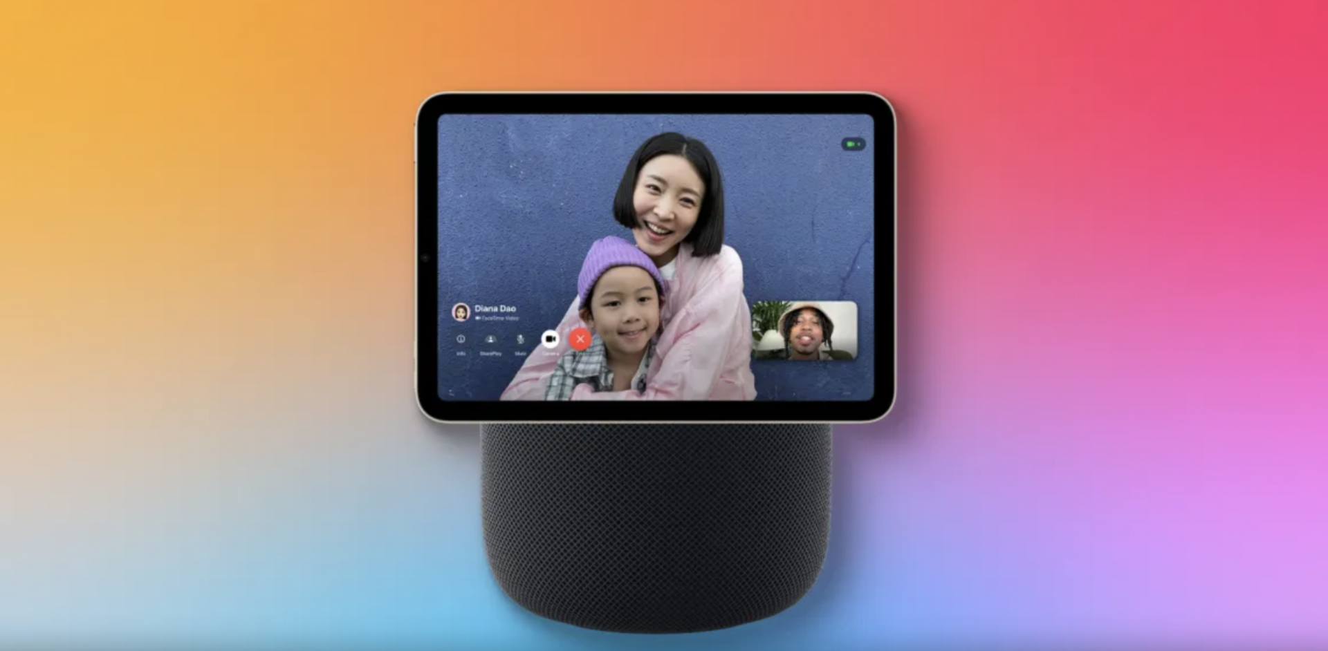 Apple HomePad với màn hình cảm ứng, concept trung tâm điều khiển thông minh. Apple HomePad với màn hình cảm ứng, concept trung tâm điều khiển thông minh.