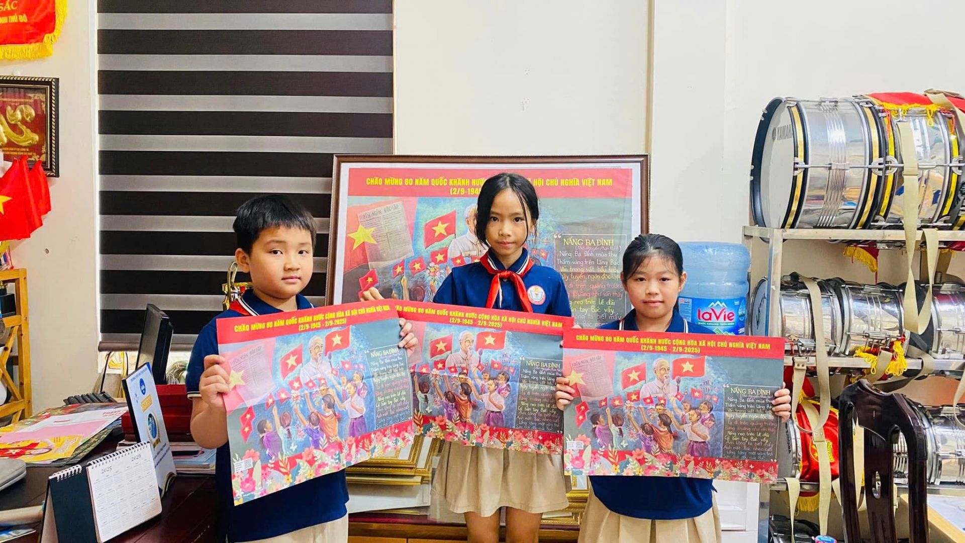 Các bạn học sinh trường Tiểu học Trung Yên (Hà Nội).