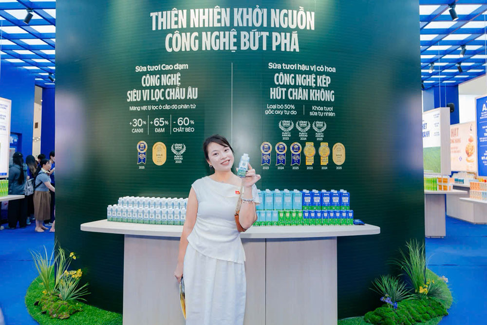 Vinamilk mang đến triển lãm những trải nghiệm thú vị qua cách thể hiện trực quan về những bước đột phá trong đổi mới sáng tạo, khoa học – công nghệ tạo ra sản phẩm dinh dưỡng tiêu chuẩn quốc tế, đón đầu các xu hướng tiêu dùng.