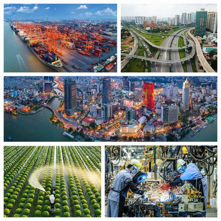Trong hòa bình và kiến quốc, từ một nền kinh tế kiệt quệ, đến năm 2024, GDP bình quân đầu người đã vượt 4.600 USD, đưa Việt Nam trở thành một trong những nền kinh tế tăng trưởng nhanh nhất thế giới Trong hòa bình và kiến quốc, từ một nền kinh tế kiệt quệ, đến năm 2024, GDP bình quân đầu người đã vượt 4.600 USD, đưa Việt Nam trở thành một trong những nền kinh tế tăng trưởng nhanh nhất thế giới