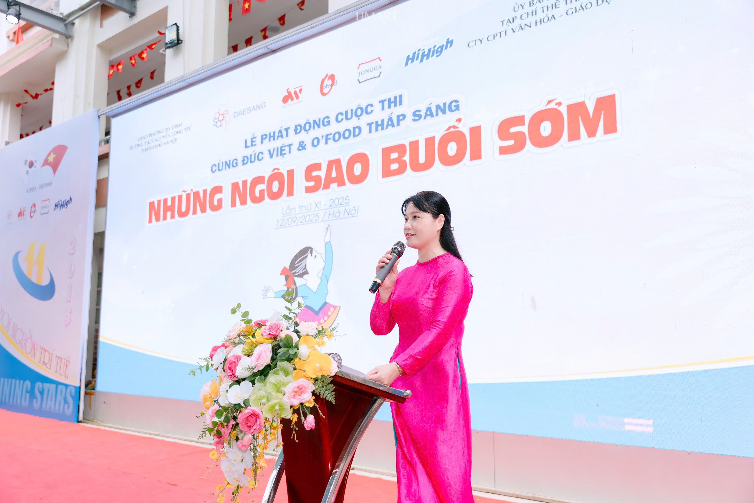 Nhà giáo Trần Thị Tố Trinh – Hiệu trưởng trường Tiểu học Việt Nam - Cuba phát biểu hưởng ứng cuộc thi
