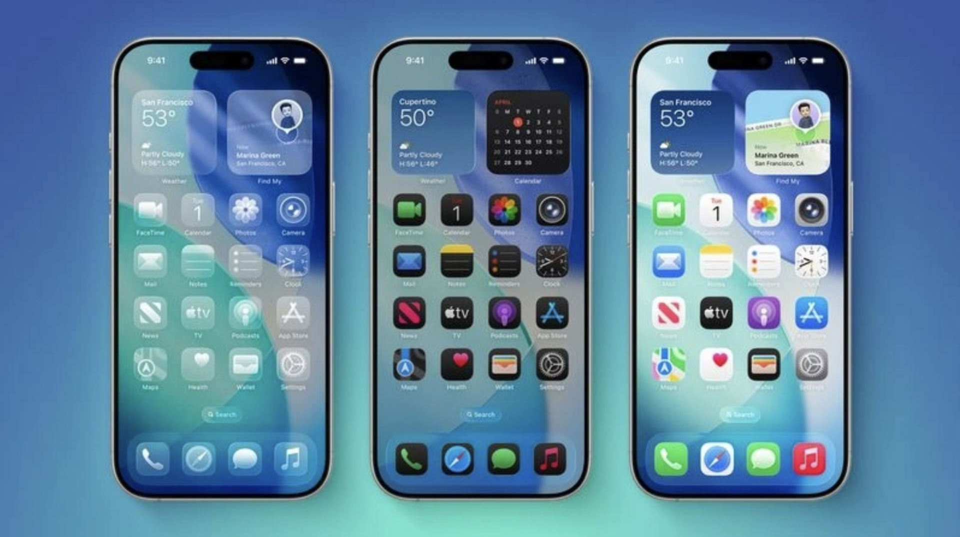 Giao diện khác biệt của iOs 26.