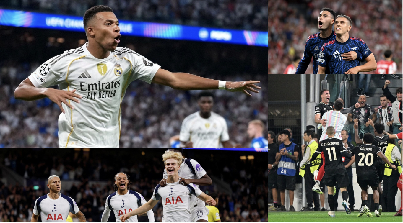 Champions League mở màn kịch tính: Rượt đuổi nghẹt thở, sai lầm hy hữu và màn ra mắt ấn tượng
