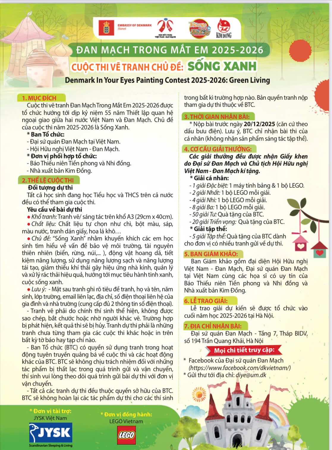 Thể lệ của Cuộc thi 
