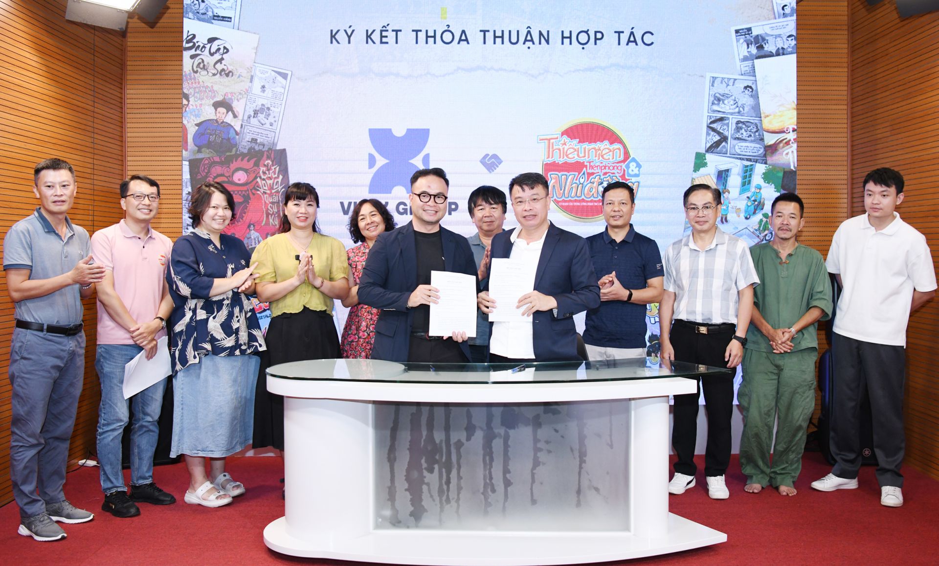 Báo TNTP&NĐ và Công ty Vie-X Group triển khai các nội dung hợp tác.