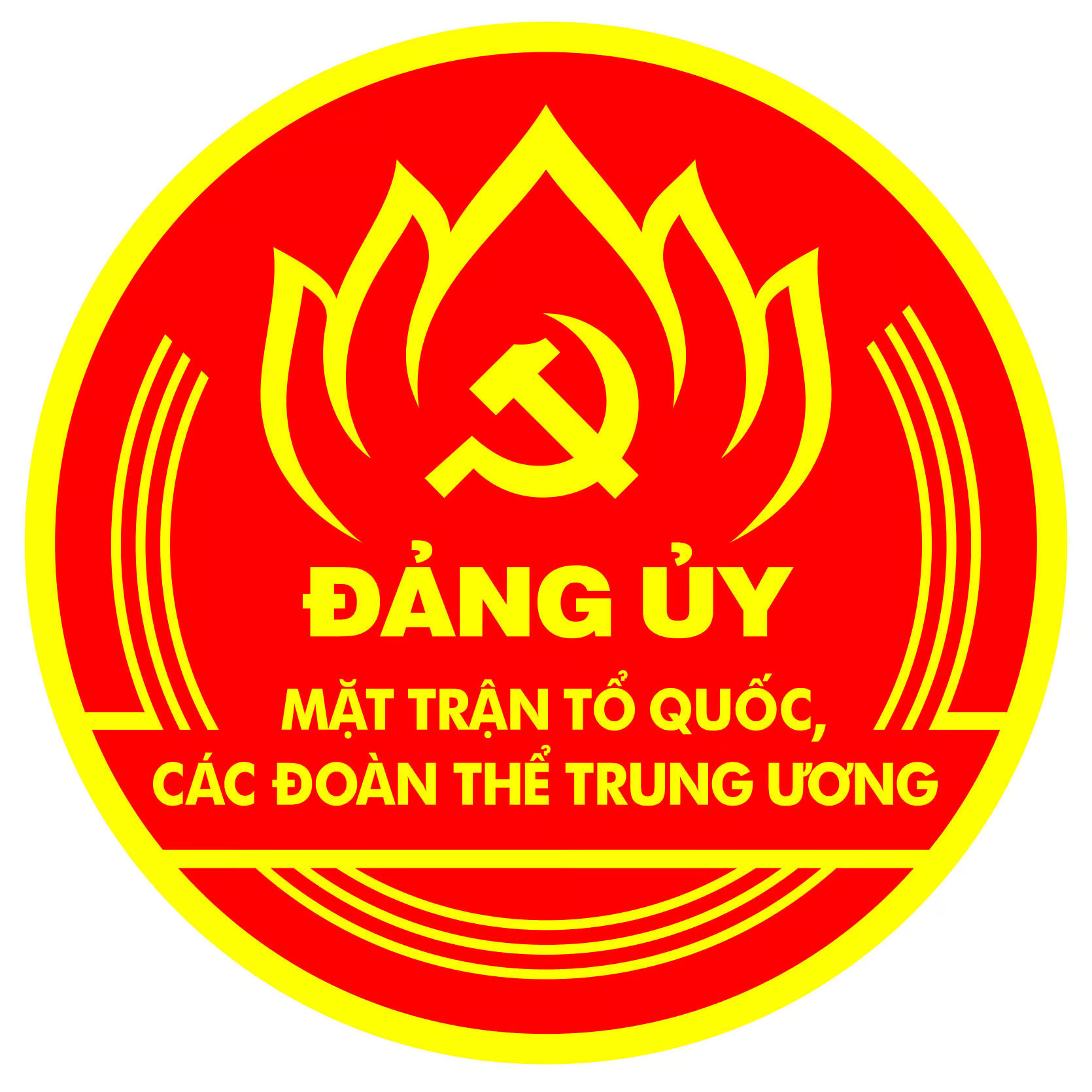 Logo Đảng ủy MTTQ, các đoàn thể Trung ương. Logo Đảng ủy MTTQ, các đoàn thể Trung ương.