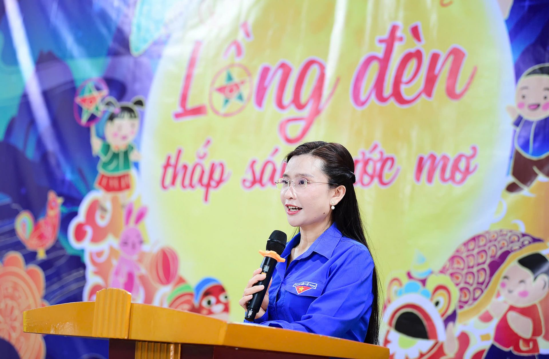 Bí thư T.Ư Đoàn Nguyễn Phạm Duy Trang phát biểu tại chương trình.