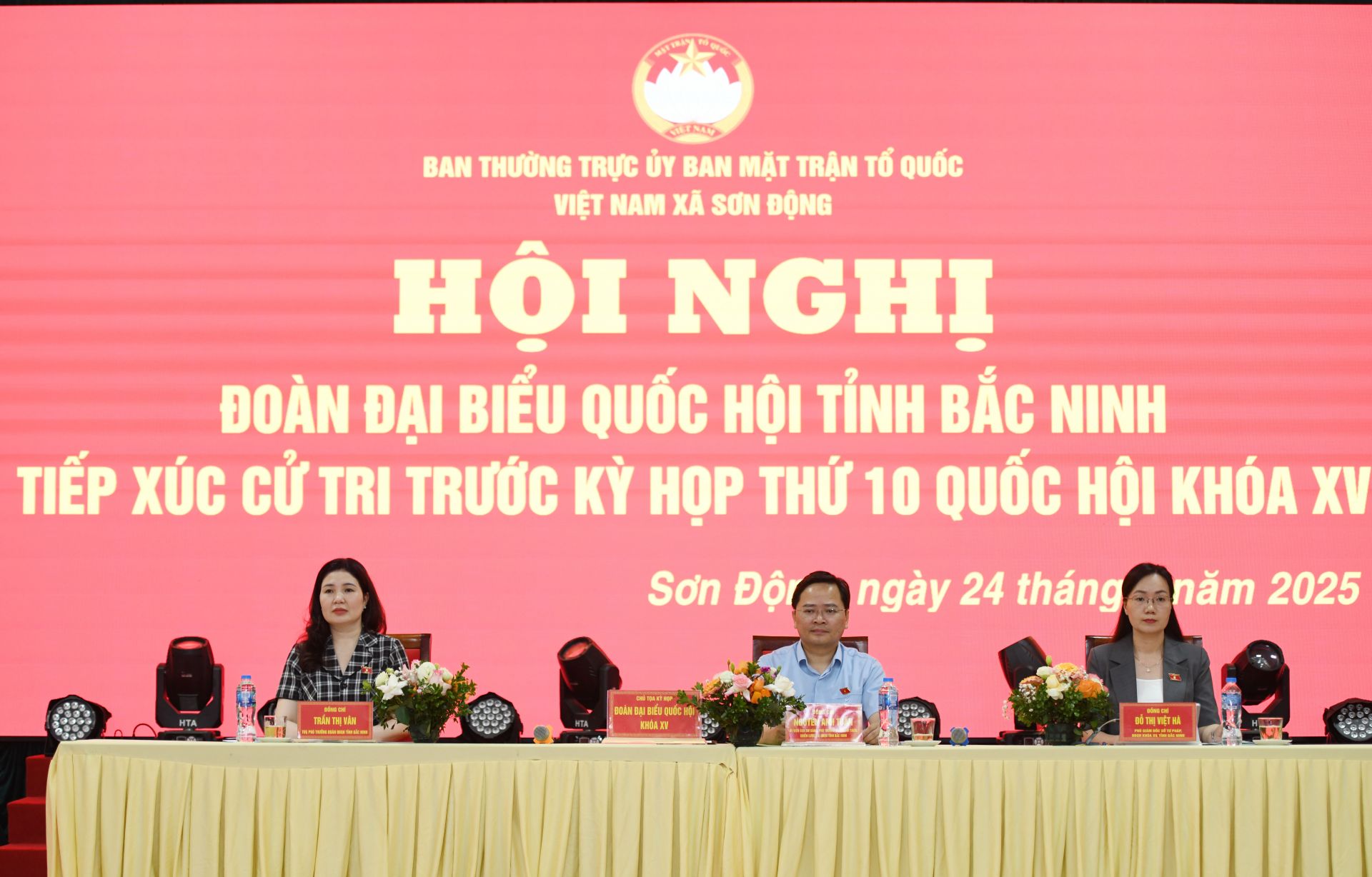 Đoàn Đại biểu Quốc hội tỉnh tiếp xúc cử tri xã Sơn Động. 