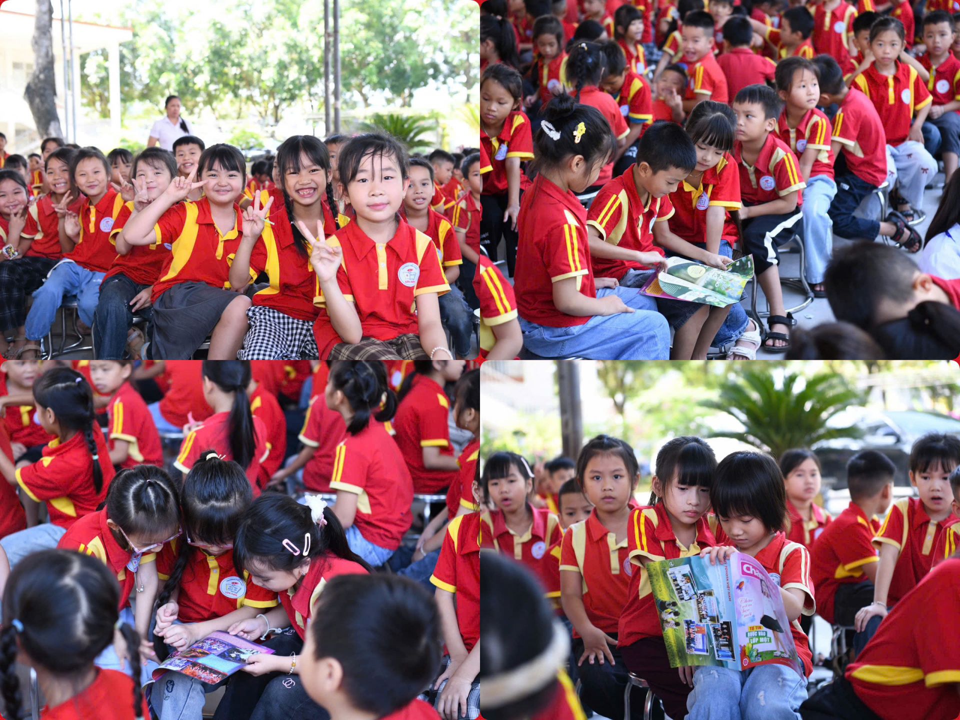 Các bạn học sinh Trường Tiểu học Sơn Nam say mê với những ấn phẩm báo Đội. Các bạn học sinh Trường Tiểu học Sơn Nam say mê với những ấn phẩm báo Đội.