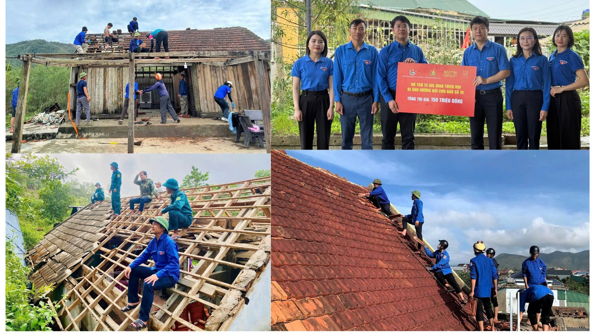Bão số 10 tại Hà Tĩnh đã làm cho hơn 84.000 ngôi nhà bị hư hỏng