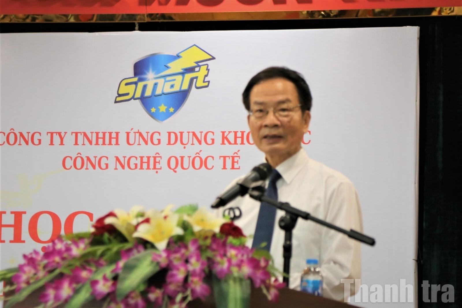 TS Lê Đình Tiến, nguyên Thứ trưởng Bộ Khoa học và Công nghệ, Phó Chủ tịch thường trực Hội Giáo dục chăm sóc sức khỏe cộng đồng Việt Nam phát biểu tại hội thảo. TS Lê Đình Tiến, nguyên Thứ trưởng Bộ Khoa học và Công nghệ, Phó Chủ tịch thường trực Hội Giáo dục chăm sóc sức khỏe cộng đồng Việt Nam phát biểu tại hội thảo.